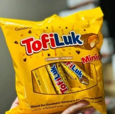 Chocolate Tofiluk Minis 10g per piece Tofiluk Caramel Crunch Chocolate Bar