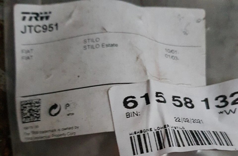 TRW JTC951 Suspension arm for FIAT STILO Front Axle, Left, Control Arm - Image 2 of 2