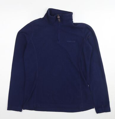 brasher Damen blau Polyester Pullover Sweatshirt Größe 10 Pulli