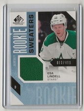 16-17 2016-17 SP Game Used Rookie Sweaters #RSEL Esa Lindell 018/499 Dallas