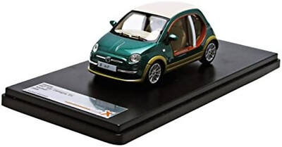 Fiat Nuova 500 Castagna Ev Kadhafi Green Metal Ivory 2009 Premiumx Pr0256 1:43