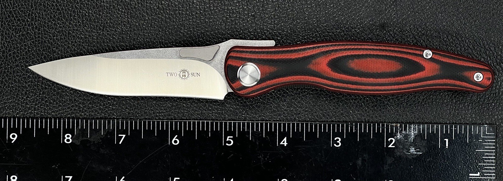 TwoSun Knives TS386 Folding Knife 3.7" D2 Blade G10 Handle 🆓 Shipping