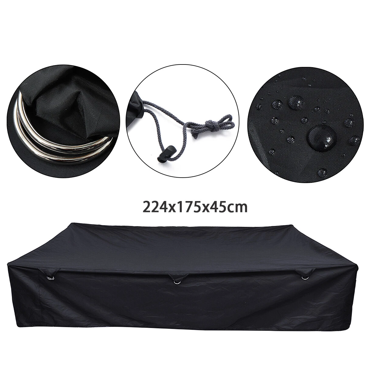 Universal Camper Tent Trailer Cover Waterproof For Travel Camping 224*175*45cm