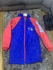 VINTAGE BOYS 16-18 XL NY NEW YORK GIANTS NFL OFFICIALLY LICENSED JACKET W/HOOD