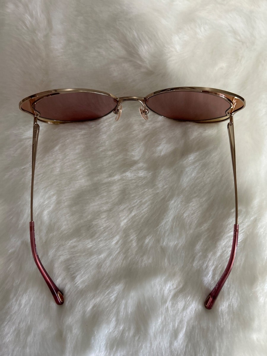 Chloe CH0024S Gemma Metal Acetate Butterfly Frame Sunglasses
