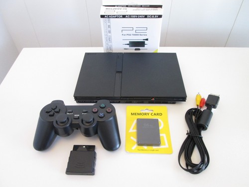 Sony Playstation 2 Slim/Wireless Controller/64MB Memory Card/All Cords/Excellent