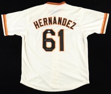 Livan Hernandez Signed San Francisco Giant Jersey Inscribed 97 WS MVP (JSA COA)
