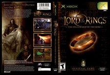 LOTR The Fellowship Of The RIng Microsoft Xbox Art Insert Only Used No Game