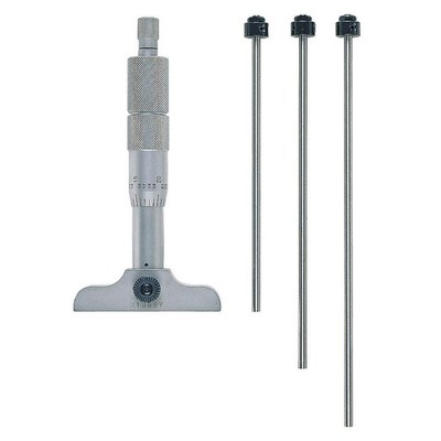 MITUTOYO 129-127 Depth Micrometer,0 to 4 In 5C722