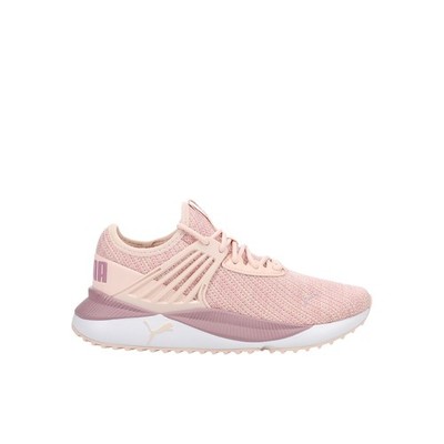 PUMA Pacer Future DoubleKnit Lace Up  Youth Girls Pink Sneakers Casual Shoes 385