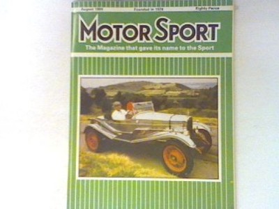 Formula One Scene - 8. Heft 1984 - Motor Sport - The Magazine that gave its name