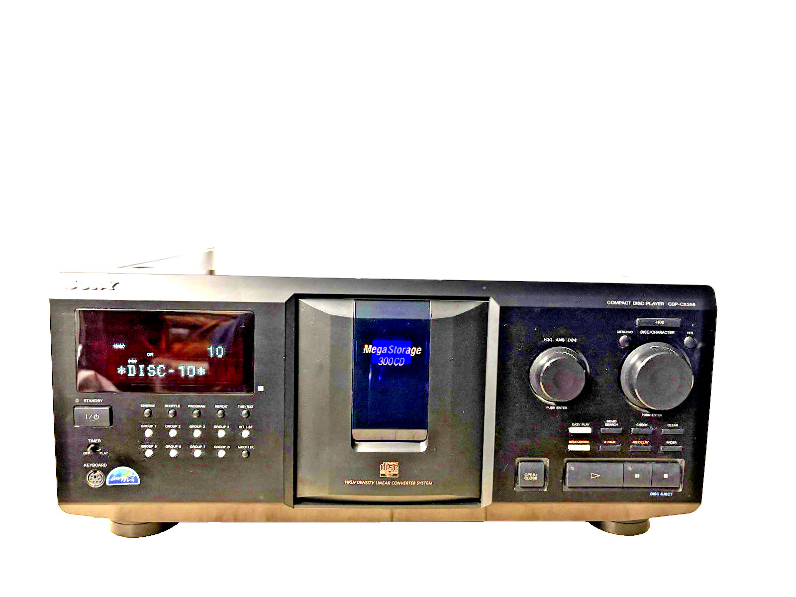 Sony CDP-CX355  Mega Storage 300CD Changer, Optical Cable* M
