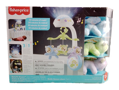 Fisher-Price Butterfly Dreams 3-in-1 Projection Mobile Crib Toy 
