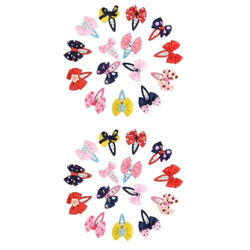  2 szt. Mini spinki do kokardki do włosów Maluch Kokardy Niemowlę Dziewczęce Akcesoria Duże Barrettes - Zdjęcie 2 z 12