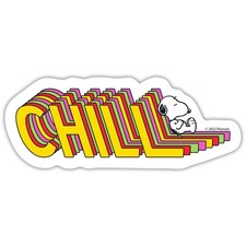 Peanuts Snoopy Chill Chillen Aufkleber Sticker, max. 10 x 10 cm, 10 x 10 cm