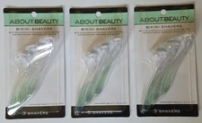 LOT OF 9 Kai About Bikini Shavers Gentle Razors Shaving Trimming (3 PACKS OF 3)