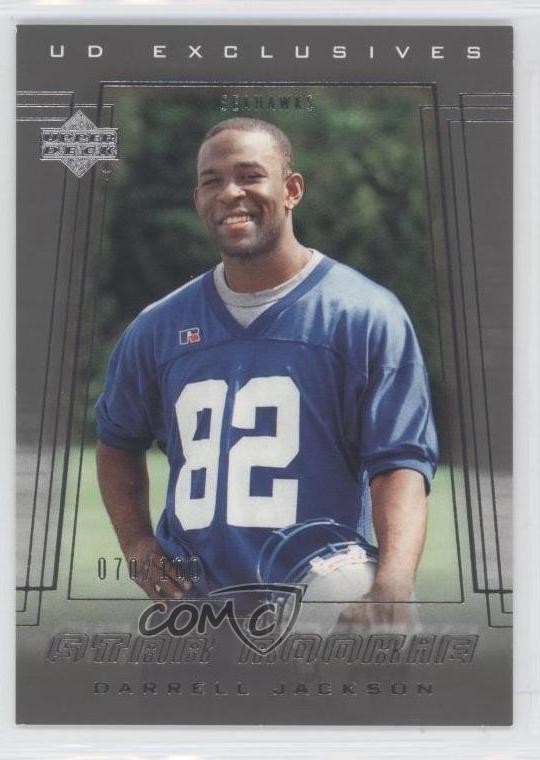 2000 Upper Deck Star UD Exclusives Silver 70/100 Darrell Jackson Rookie RC 3c7