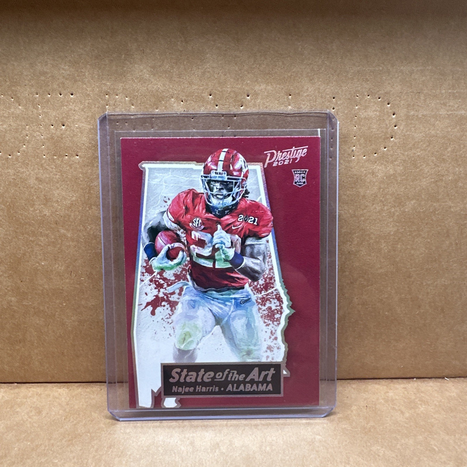 2021 Prestige Najee Harris Alabama State of the Art Case Hit Rookie SSP RC