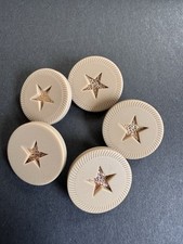 Christian Dior Knöpfe 5 Stück Light Resin 2...