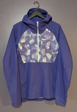 TREW Anorak Ultralight Jacket Jungle Leaf & Purple Unisex Large • NWOT