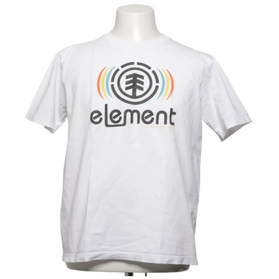 Element, T-shirt, Größe: L, Weiß, Baumwolle, Print, Herren #x6L