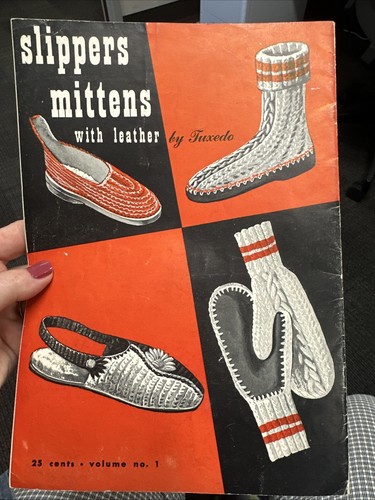 Tuxedo Slippers Mittens Vol 1 1940’s Patterns Knitting Knit Vintage Leather - Picture 2 of 24