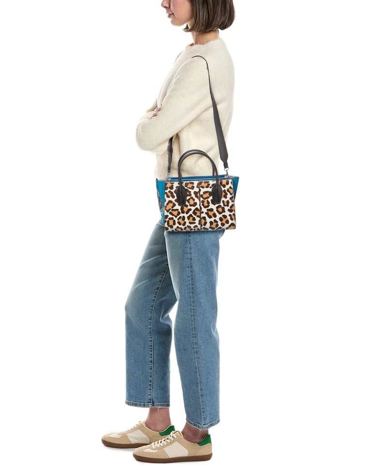 Bolso de mano Tod’s Logo para mujer de becerro y gamuza marrón Foto 4 de 4