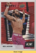 2022 Upper Deck Allure AEW Red Rainbow Nick Jackson #64 READ 17iz