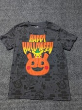 Pokemon Boys Medium Short Sleeve Shirt Pikachu Pumpkin Halloween