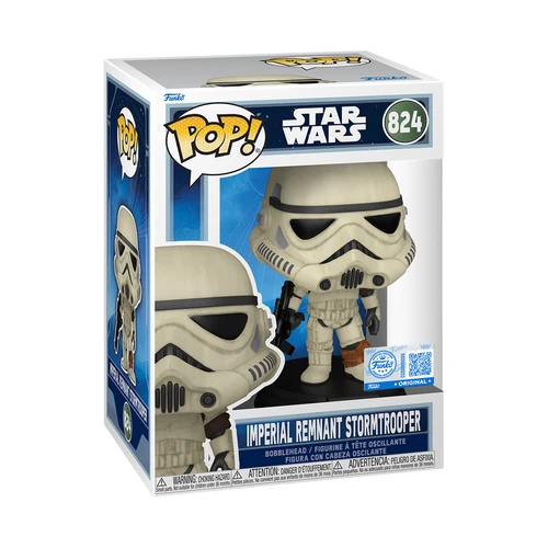 Funko POP Star Wars Imperial Remnant Stormtrooper Exclusive Fig 824 + Protector