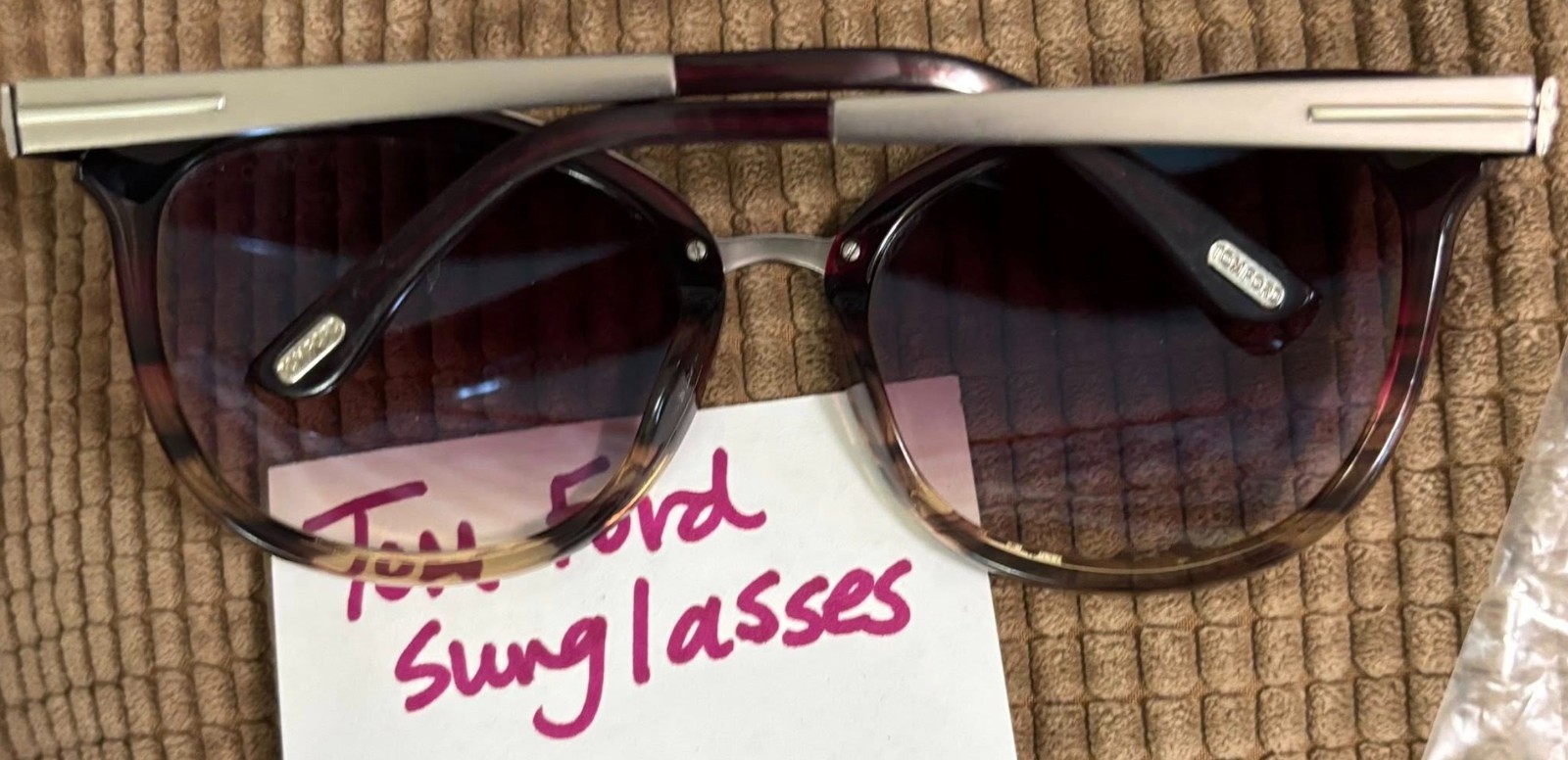 Authentic Tom Ford Tortoise Shell Brown Emma Sung… - image 2