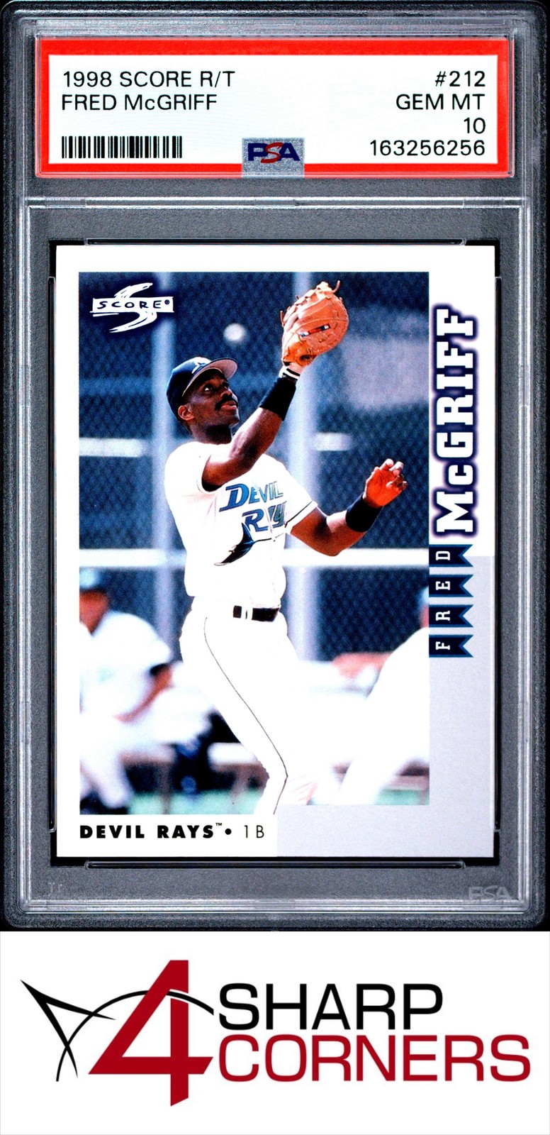 1998 SCORE ROOKIE TRADED #212 FRED McGRIFF BRAVES HOF PSA 10