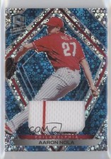 2020 Panini Chronicles Spectra Neon Blue Prizm Swatches 22/99 Aaron Nola 09k7