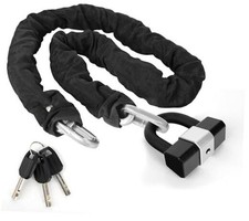 Heavy Duty Motorcycle Chain Lock 0.4In/10mm x 10 Ft with 17mm Thick Anti-Theft