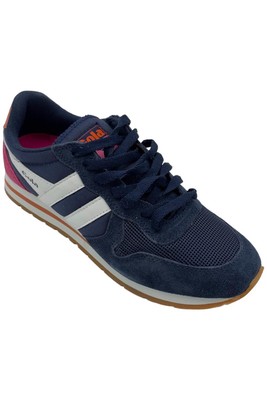 Gola Suede Lace-Up Sneakers Daytona Navy/Hot Coral