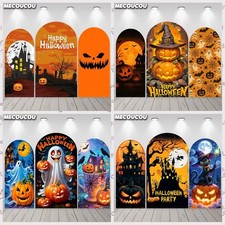 Halloween spooky castle Arch Background Cover Photo Party Backdrop Decoration