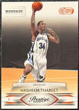 2009-10 HASHEEM THABEET PRESTIGE BONUS SHOTS ORANGE ROOKIE CARD RC 236/300!. rookie card picture