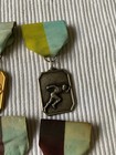 7 Vintage Early 1960s Amateur Bronze Relay/Track Ribbons + Medals — photo 3