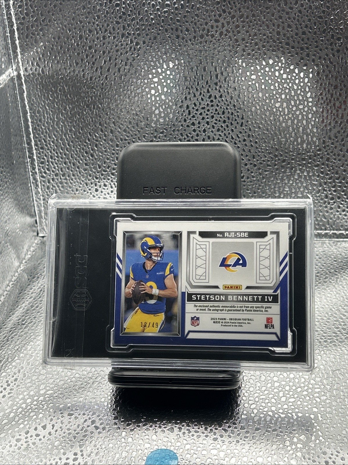 2023 Obsidian RC Patch Auto Stetson Bennett Electric Etch /49 SGC 9.5 Auto 10 view 2