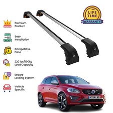 Premium Quality Roof Rack Cross Barsetfor Volvo Xc60 2008 - 2017-silver