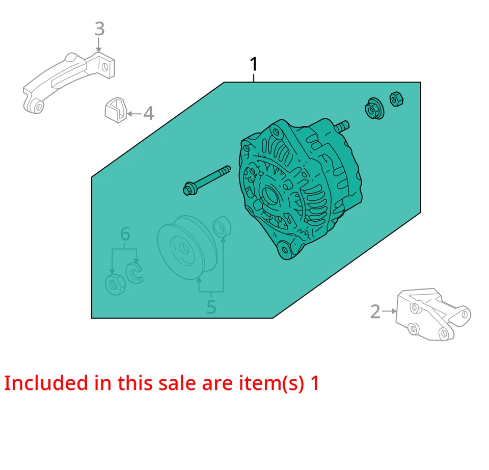 Alternador compatível com 99-03 Mazda Protege 18188675 - Imagem 3 de 4