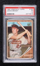 1962 Topps Venezuelan Jackie Brandt #165 PSA 1.5 in8