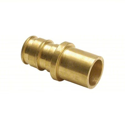 Uponor Lf4501010 Strt, Brass; Copper, Barbed 1'', Cup 1''