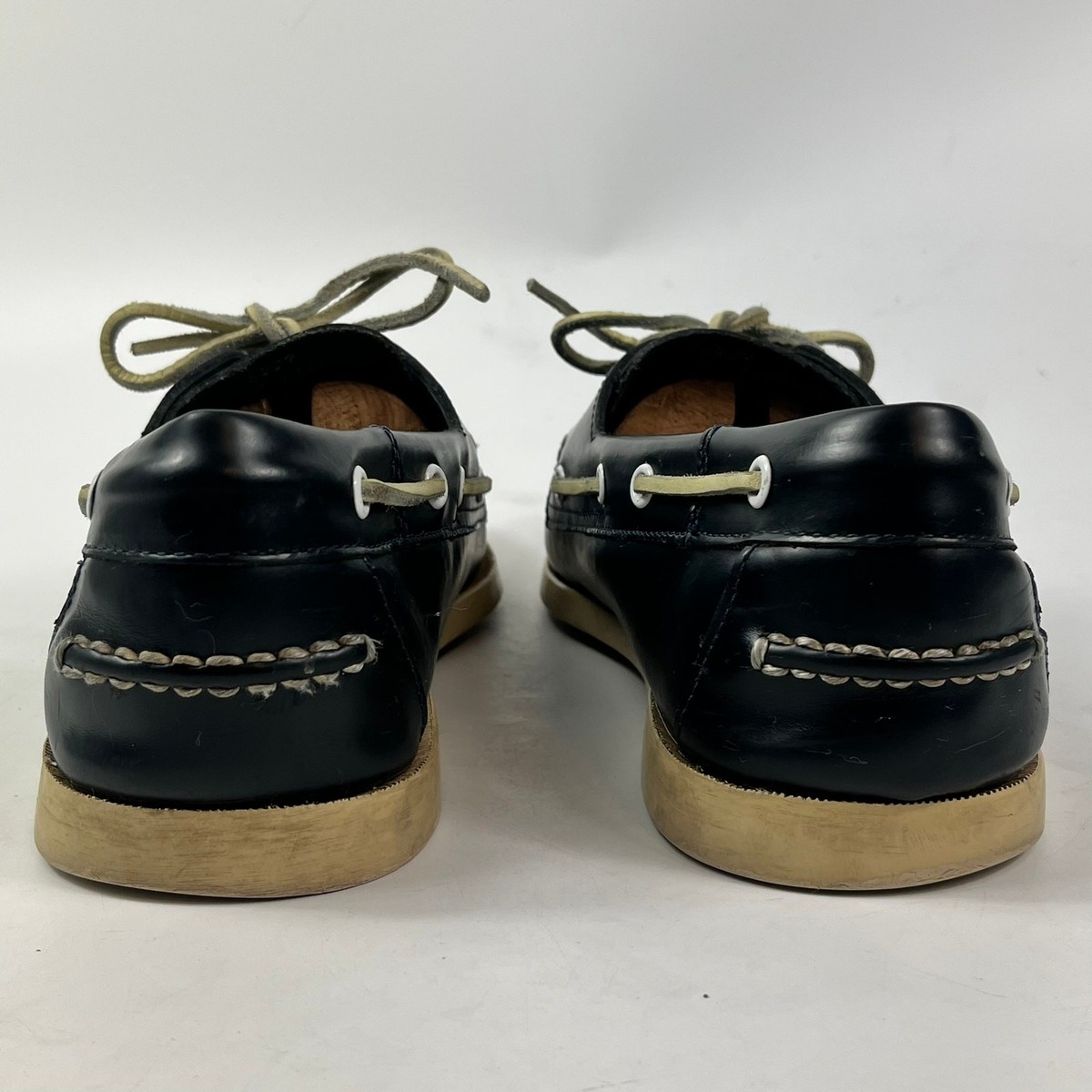 Brooks Brothers Leather Deck Boat Shoes Mens Casual Nautical