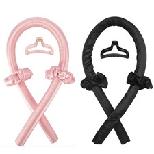 NEW Heatless Hair Curler For Women, Pack Of 2, Pink And Black
