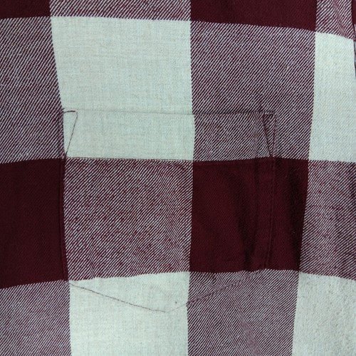Old Navy kariertes Flanell Button Down Hemd Größe L beige und burgund - Bild 4 von 9