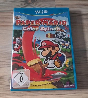 Nintendo Wii U Spiel Paper Mario Color Splash CIB gepflegt Exclusiv 