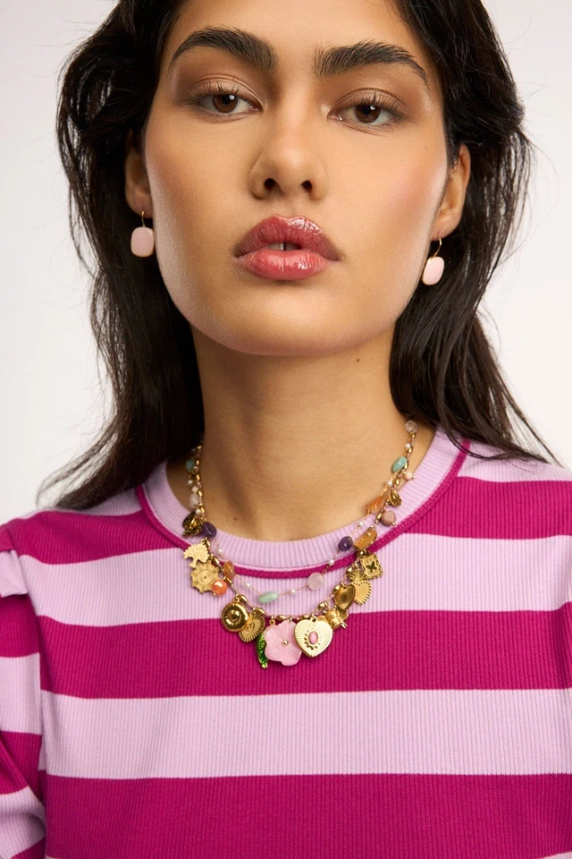 Brighteyes Charms Necklace 18K triple plated gold stainless steel Jewellery Bali - Image 3 of 4