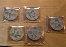 set of 5 Cactus Jack’s Casino $5 Chip Carson City  1997, 1998, 1999, 2000, 2001
