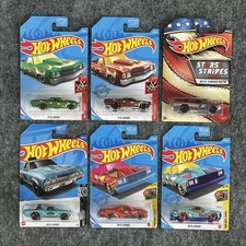 Hot Wheels El Camino Set 68 Stars Stripes 71 Flames 80 Art Cars Lot Of 6